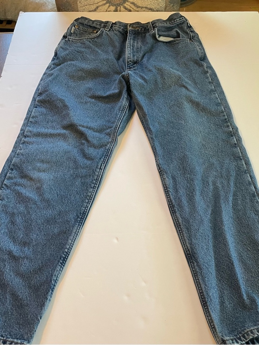 Carhartt Men's Straight Leg Denim Jeans in Blue